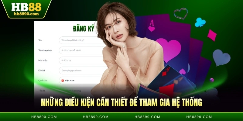 Những điều kiện cần thiết để tham gia hệ thống